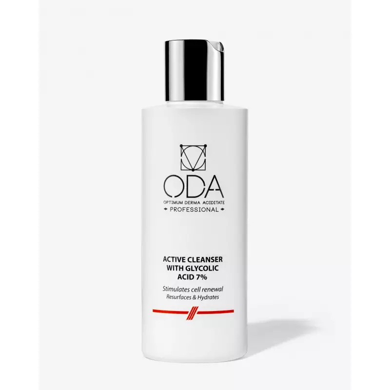 Active cleanser with glycolic acid